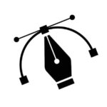 Pen tool icon vector design _ Premium Vector